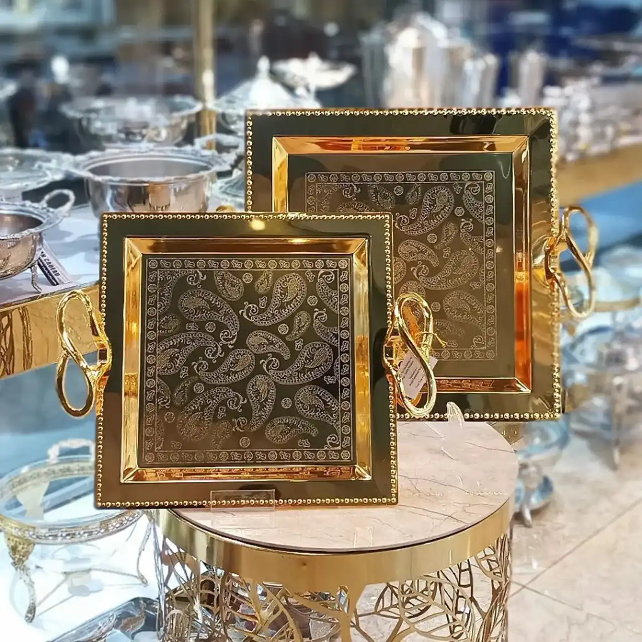 مدل سینی اماراتی + خوش تراش ترین و محکم ترین سینی موجود در بازار با انتخاب سینی اماراتی