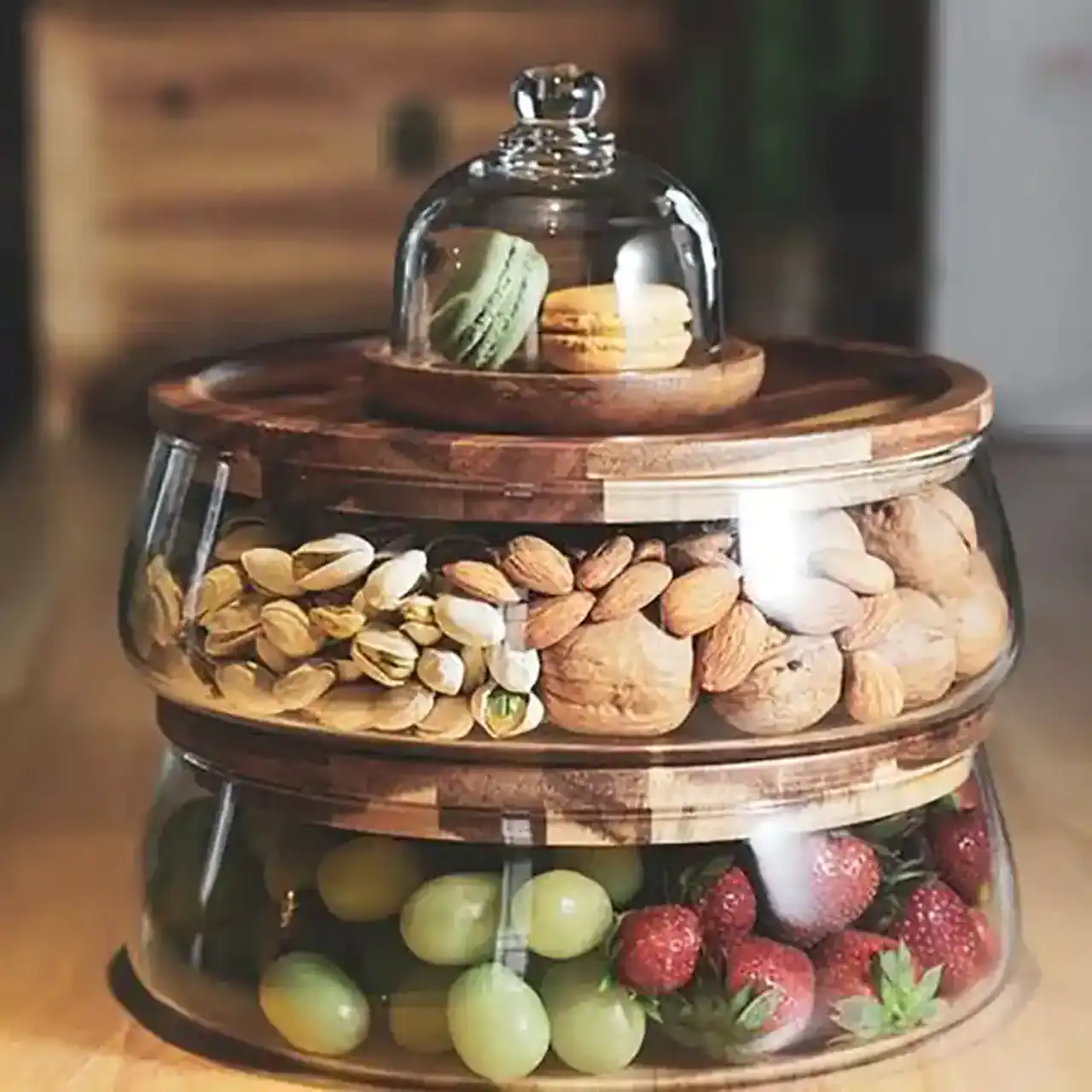 ظرف آجیل خوری در دار با طراحی کاربردی پذیرایی شکیل و خاص که جایی ندیده اید