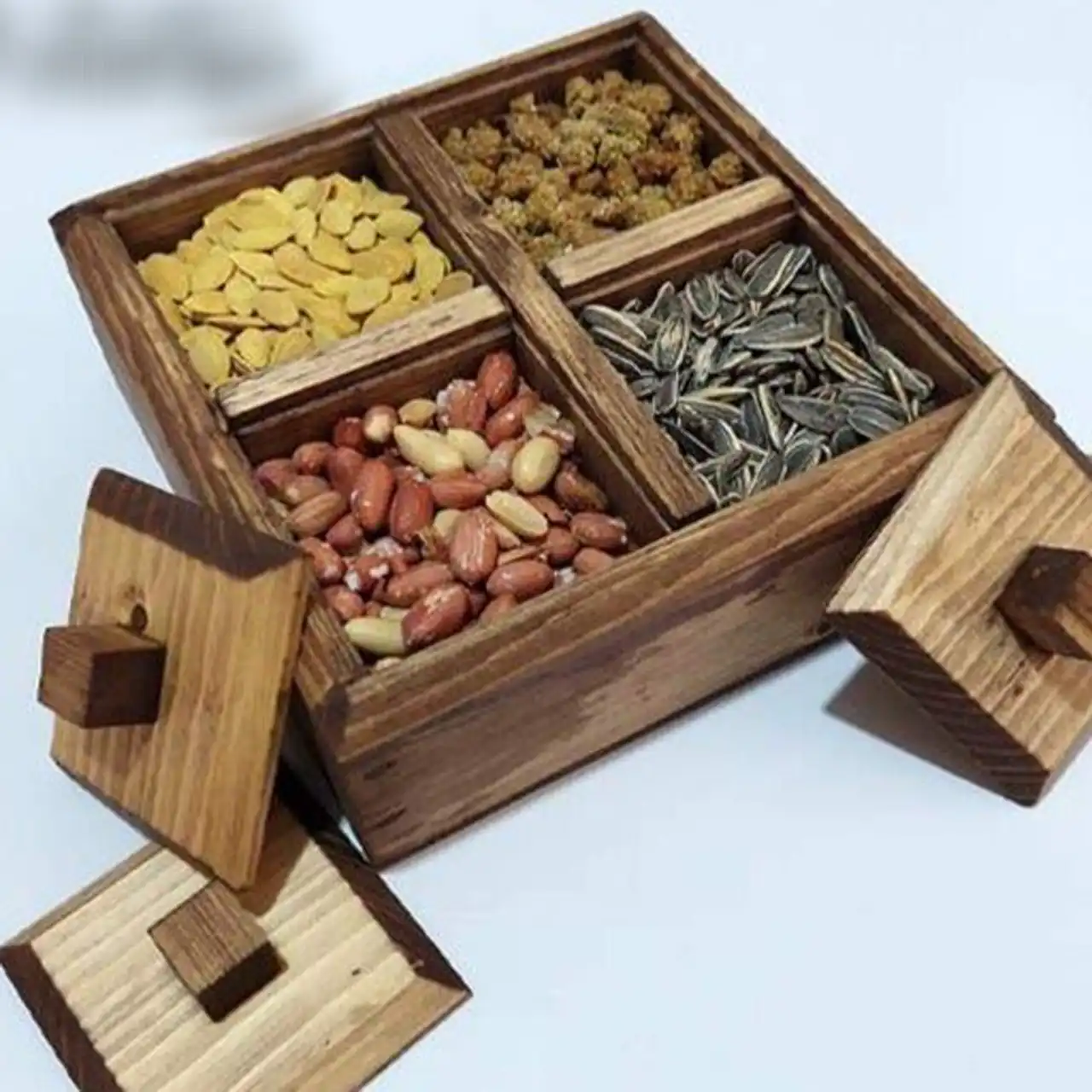 ظرف آجیل خوری در دار با طراحی کاربردی پذیرایی شکیل و خاص که جایی ندیده اید