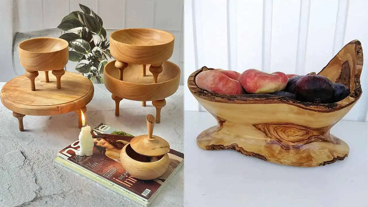 ظروف چوبی لوکس که با سبکی طبیعی جلوه ای منحصر به فرد به فضای شما می بخشند