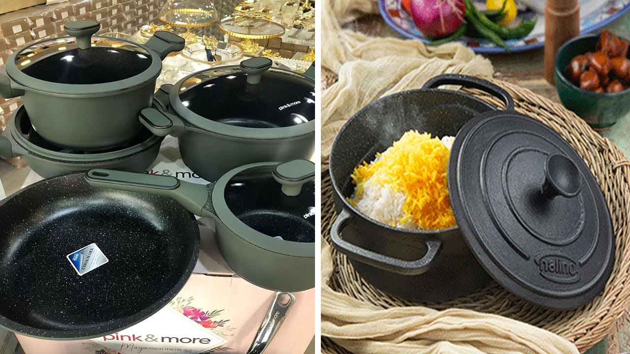 ظروف چدن زیبا و شیک با بهترین متریال و رنگبندی + طراحی های جدید برای کدبانو ها